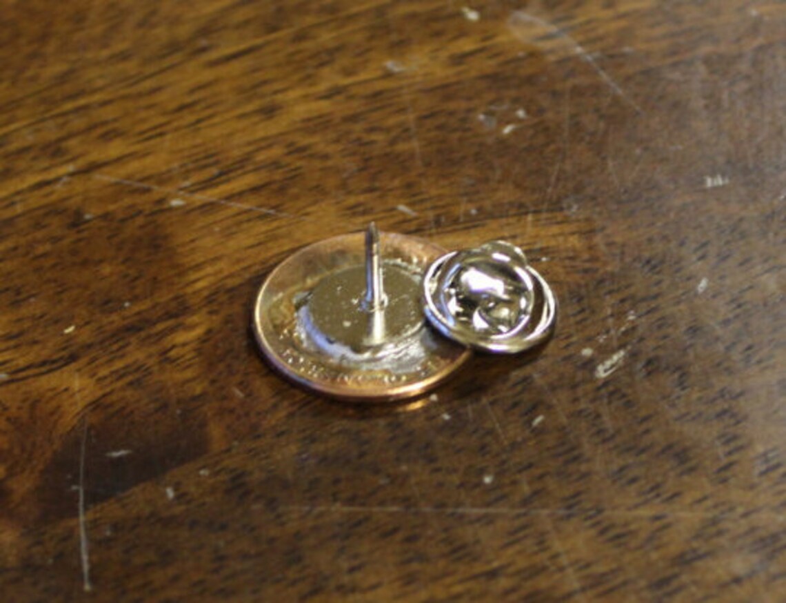 Penny Tie Tack, Mens Accessories, Abe Lincoln Tie Tack, Lapel Pin