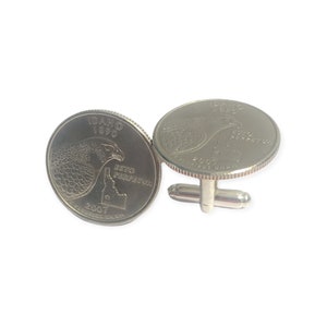 Idaho Cuff Links, Idaho gift for men, Idaho unique present, stocking stuffer, Boise cuffs, falcon cufflinks, mens accessories