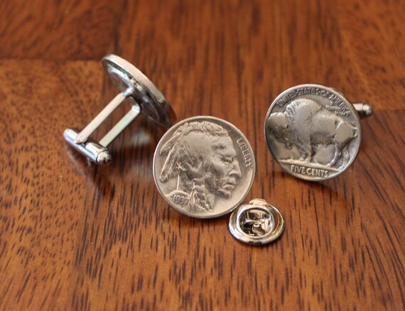 buffalo nickel tie tack