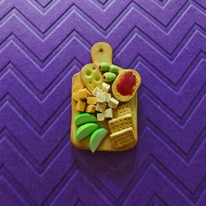 Mini Clay Mixed Charcuterie Board Magnet