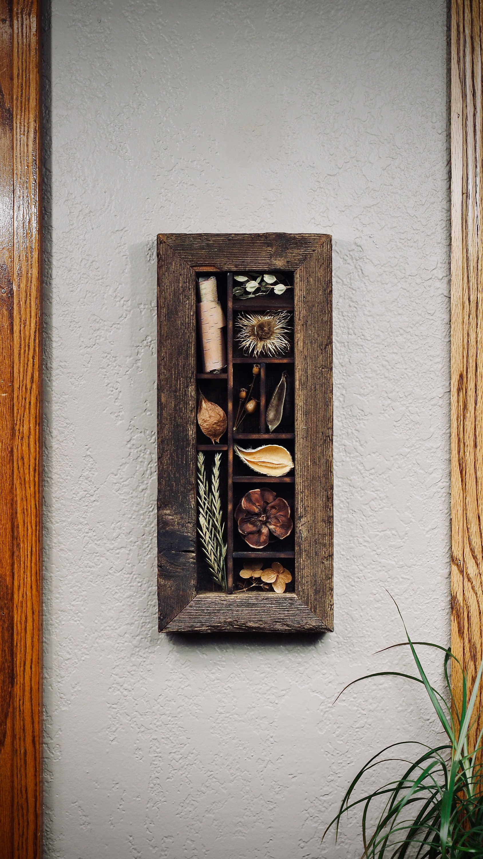 Shadow Box Nature Decoration Rustic Decor Cabin Decor Etsy