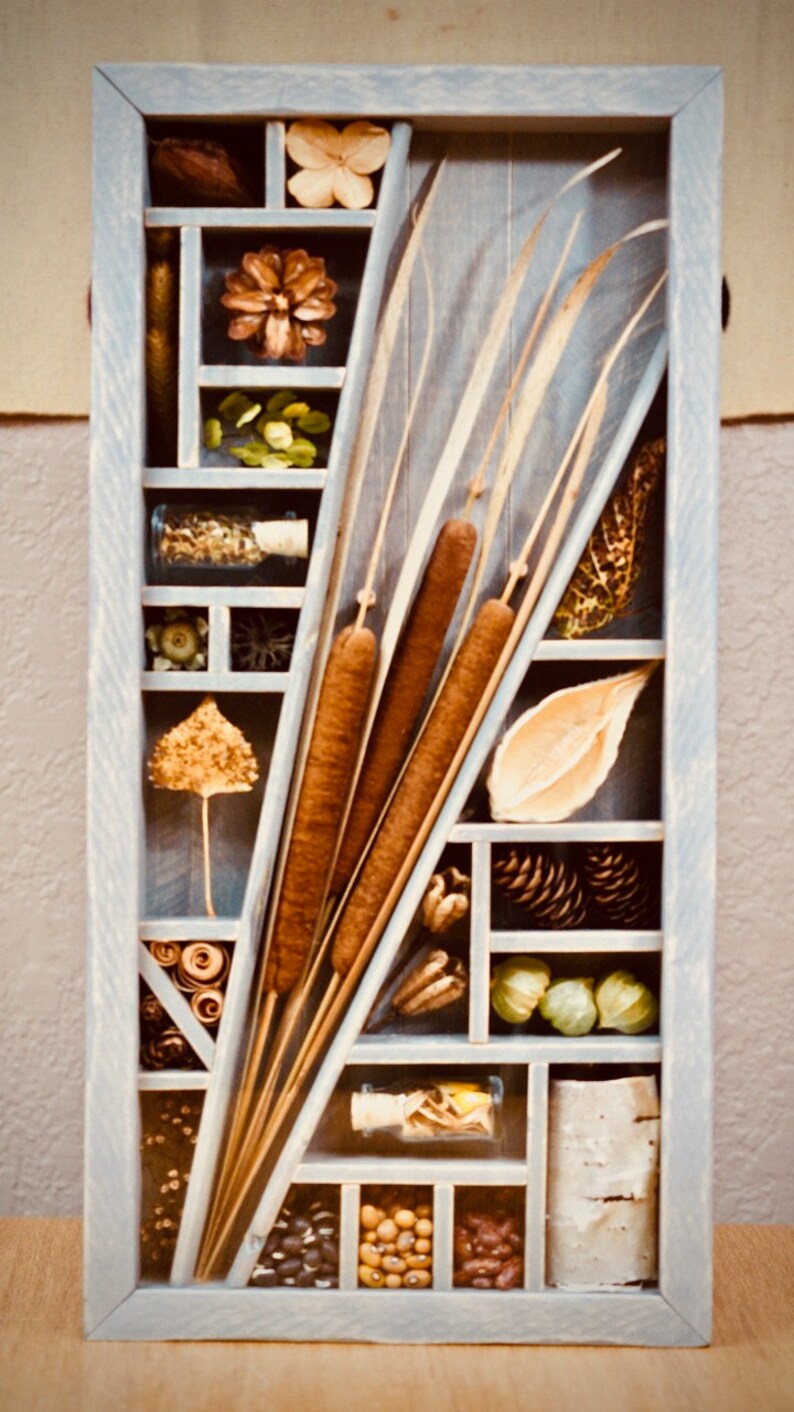 Shadow Box, Nature Decoration, Rustic Decor, Cabin Decor, Cottage Decor