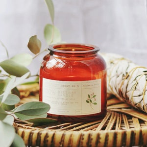 Mandarin Spice Beeswax Candle