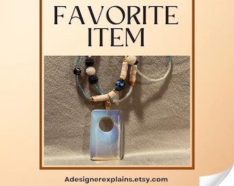Opalite Pendant Necklace – Two-Strand Evil Eye Beaded Design