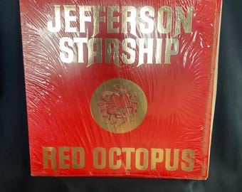 Jefferson Starship – Red Octopus Vinyl Record (1975, Grunt Records BFL1-0999, Classic Rock LP)