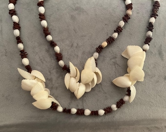 Shell Flower Lei Necklace: Boho Island Statement Jewelry