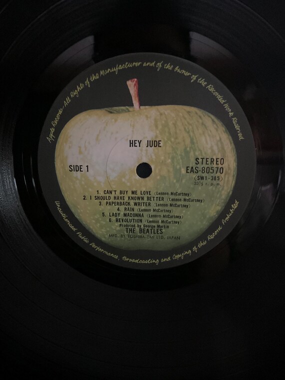 レア！レコード新品同様！1970年 ヘイ・ジュードビートルズ Amazon.co.jp: Hey Jude: ミュージック