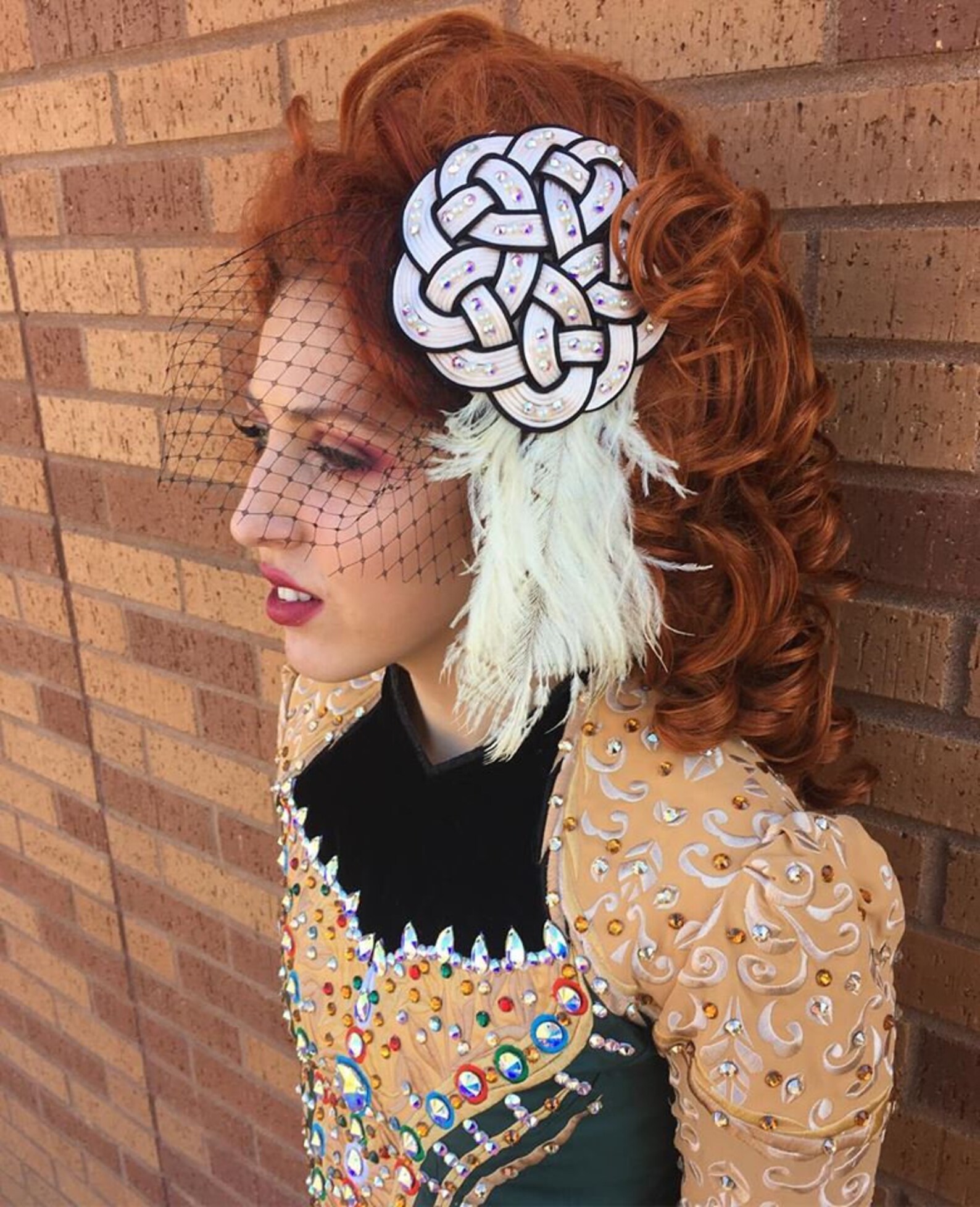 Wedding Fascinator Hat Celtic Knot Irish Dance Headband Etsy