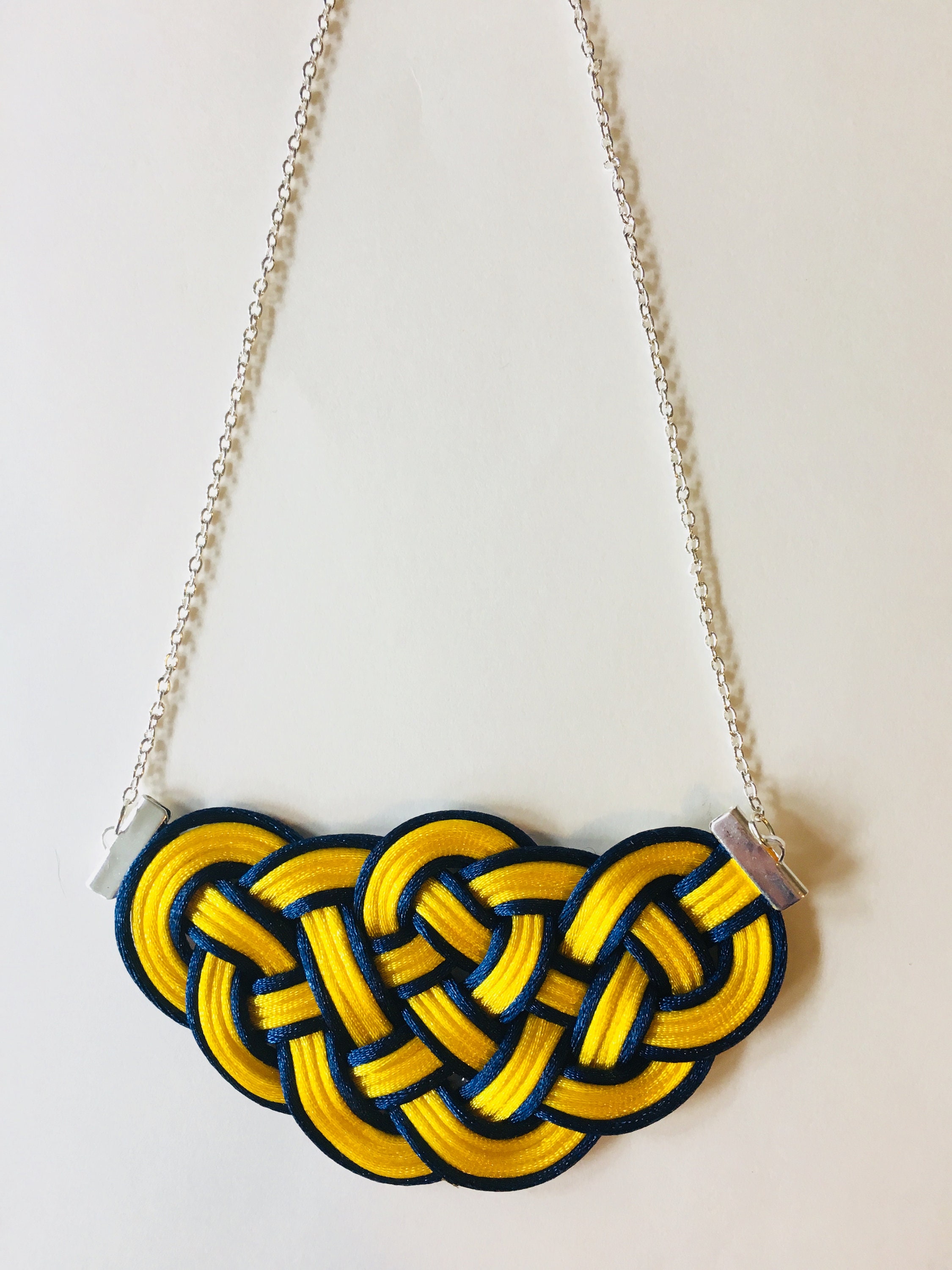 Rope knot earrings celtic knot statement jewelry nautical Etsy