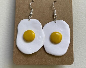 Fried Egg Over Easy Earrings