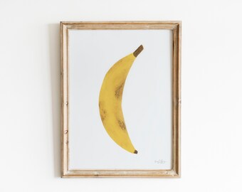 Banana Mixed Media Print