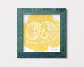 Make Lemonade Wall Art Print