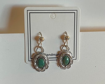 Tyrone turquoise dangle earrings