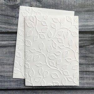 Cartes Feuilles d'automne, Cartes de correspondance vierges, Ensemble de papeterie, Carte blanche en relief, Carte de voeux, Botanique, Ensemble cadeau, Carte de remerciement, Toute occasion