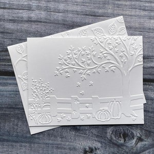 Cartes sur le thème de l'automne, Cartes d'automne, Cartes vierges, Citrouilles, Récolte, Cartes d'automne en relief, Chute de feuilles, Action de grâces, Faire-part, Coffret cadeau