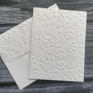 Cartes avec impression patte, Cartes de correspondance avec chien, Cartes de correspondance en relief, Carte de remerciement vétérinaire, Animal de compagnie, Coffret cadeau, Empreinte de patte, Meilleur ami, Chat, Chien