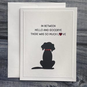 Carte de sympathie pour chien, sympathie pour animal de compagnie, perte d'un animal de compagnie, perte d'un chien, amoureux des chiens, pont arc-en-ciel, perte d'un bébé en fourrure, désolé pour la perte, condoléances, étiquette-cadeau