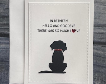 Dog Sympathy Card, Pet Sympathy, Loss of Pet, Loss of Dog, Memorial, Rainbow Bridge, Loss of Fur Baby, Sorry For Loss, Condolence, Gift Tag