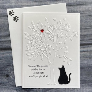 Carte de sympathie pour animal de compagnie, sympathie pour un chat, perte d'un animal de compagnie, perte d'un chat, monument commémoratif, pont arc-en-ciel, perte d'un bébé en fourrure, désolé pour la perte, condoléances, étiquette-cadeau