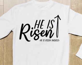 He is Risen SVG | He is Risen PNG | He is Risen Shirt | He is Risen Sign | He Has Risen | He Has Risen SVG | Scripture svg | Jesus Cross svg