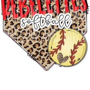 Rebelettes softball diamond digital design, sublimation design, sublimation png, tshirt design, Softball png design, cheetah design