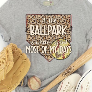 Ballpark softball digital design, sublimation design, sublimation png, tshirt design, mug design, softball png design, cheetah png
