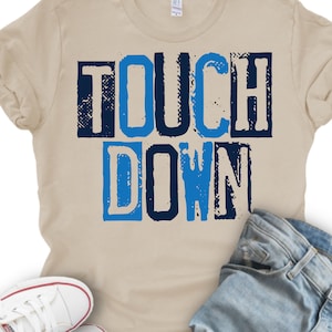Touchdown blue & navy digital design, sublmation png, tshirt design, mug design, football png design, png design, football sublimation png