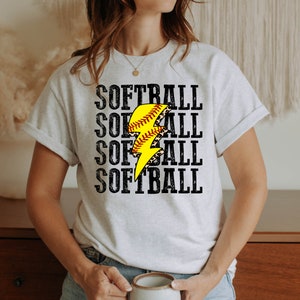 Softball bolt mascot digital design, sublimation design, sublimation tshirt design, softball png design, png design