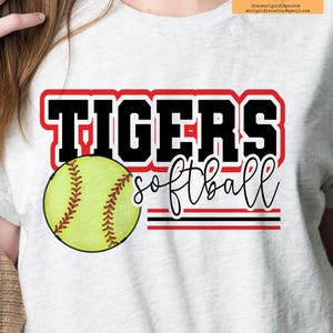 Tigers softball custom mascot digital design, sublimation design, sublimation, tshirt design, softball png design, png design