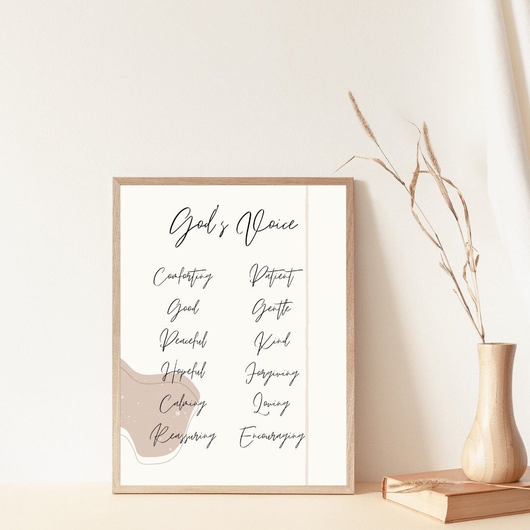 God's Voice Art Print Printable Wall Art Digital Print - Etsy