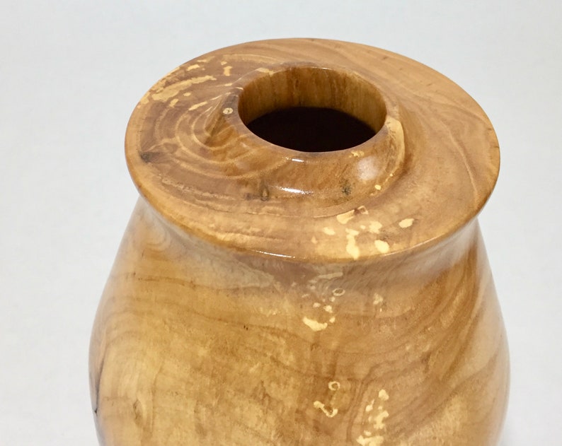 Segmented Cherry Vessel Wood Segmented Vase Display Piece Wood