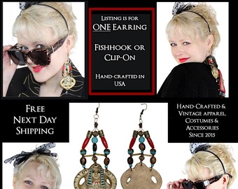 Desperately Seeking 80s Egyptian Style Nefertiti Earring in