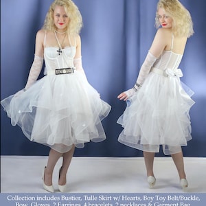 Like a Virgin Complete 5+ Piece Desperately Seeking 80s Costume - Free Next Day Shipping