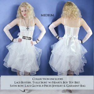 VINTAGE Betsey Johnson White Dress 80s/90s Y2k Madonna VINTAGE Betsey Johnson White Dress 80s/90s Y2k Madonna