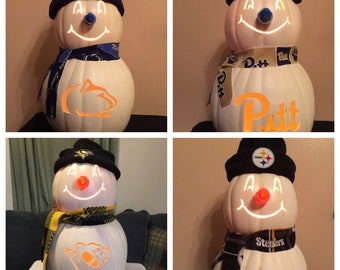 Sports Snowman dressed for Your favorite Sports Team