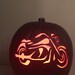 Motorcycle Carved Out on a 9