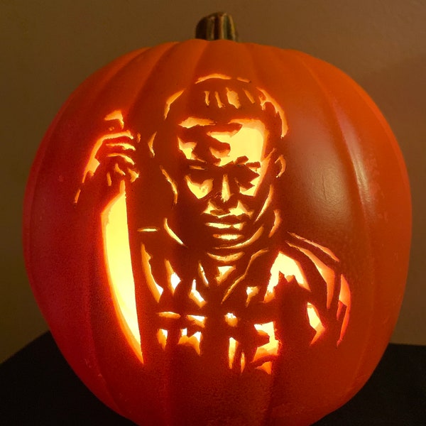 Michael Myers Pumpkin Stencils Etsy