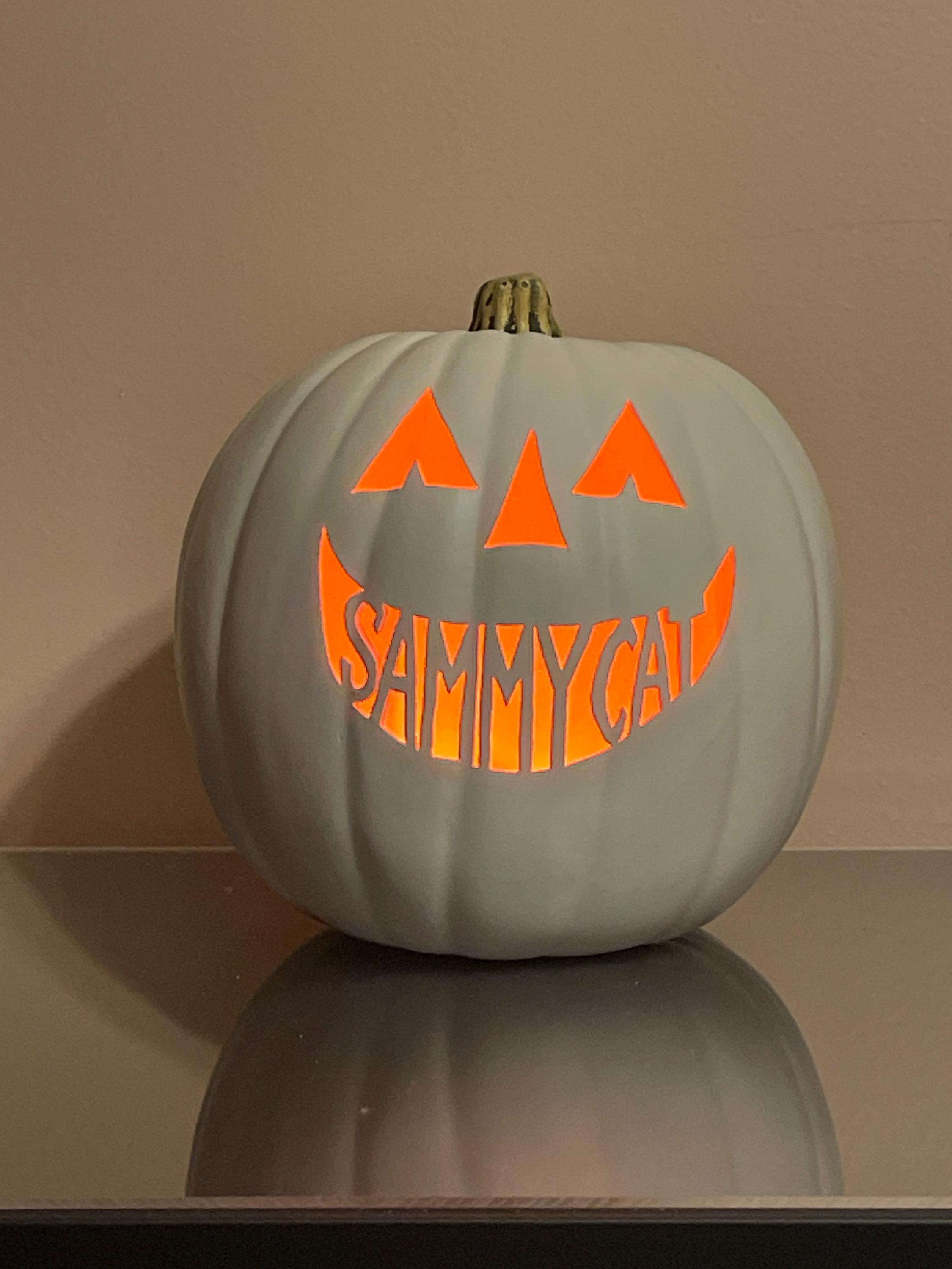 Personalized Jack-o'-lantern, Hand Carved Foam Pumpkin - Etsy