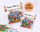 Cute Trick or Treat Bag Topper | Printable Halloween Favor Tag | Printable Halloween Goodie Bag Topper | Boo-tiful Favor Decor