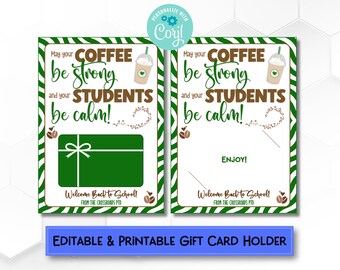 Teacher Appreciation Gift Card Holder: Back to School Printable (Digital Download)