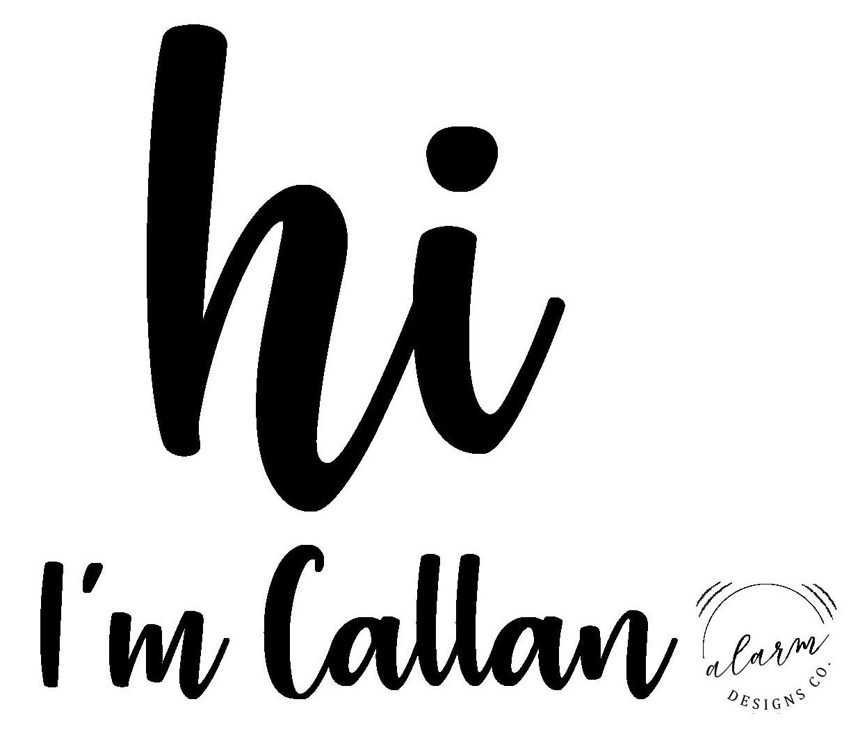 Custom Hi I'm Baby Cricut Iron on Download - Etsy