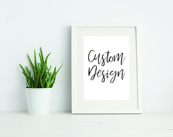 Custom Design Digital Download for Frame