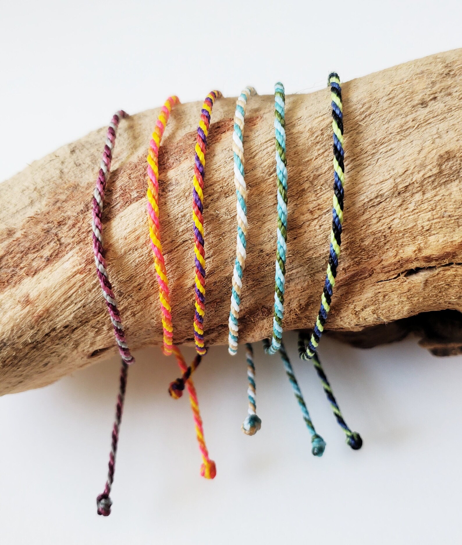 Multi Color Rope Bracelet Pick Your Colors Surfer Bracelet - Etsy