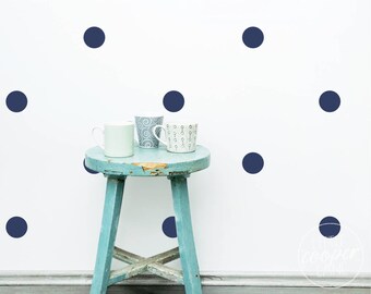 Polka Dots 7.5cm | VINYL Wall Decals | 3 Inches | Multi Colours | Round Spots Circles Stickers | Baby Boys Girls Nursery Kids Room Décor