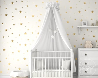 Stars | VINYL Wall Decals | Multi Colour Mixed Size Star Stickers | Peel & Stick | Children's Baby Boys Girls Nursery Kids Room Décor