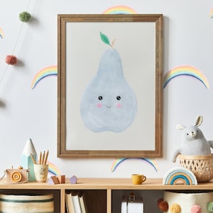 Aquarel regenbogen | Veelkleurig | Herbruikbare muurstickers van stof, milieuvriendelijk | Schil en plak | Sticker kinderkamer aquarel boog
