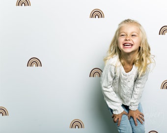Rainbows | Vinyl Wall Decals | Multi Colour Options | Colorful Rainbow Arch Vinyl Stickers | Peel & Stick | Boys Girls Baby Nursery Décor