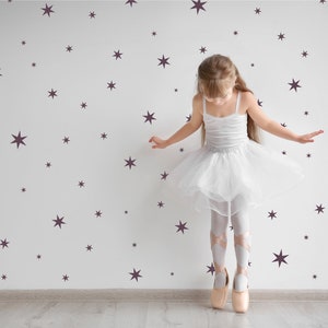 Stars | VINYL Wall Decals | Mixed Size Star Stickers | Peel & Stick | Children's Baby Boys Girls Nursery Kids Room Décor