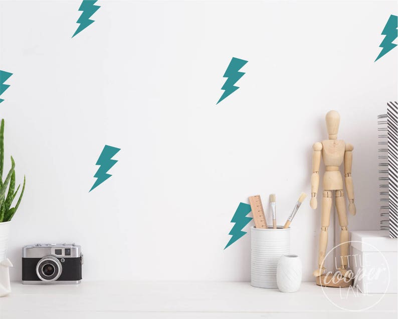 Lightning Bolts VINYL Wall Decals 10cm 4 Inch Electric Etsy