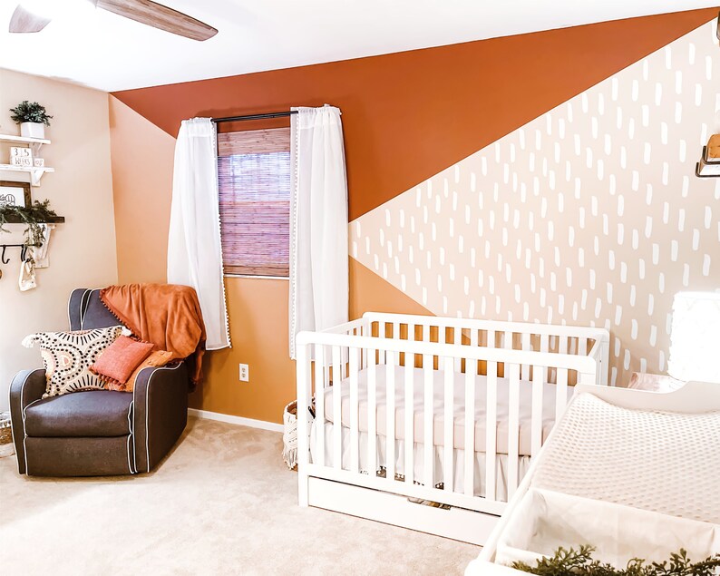 Paint Brush Strokes VINYL Wall Decals Hand Drawn Stripes Etsy